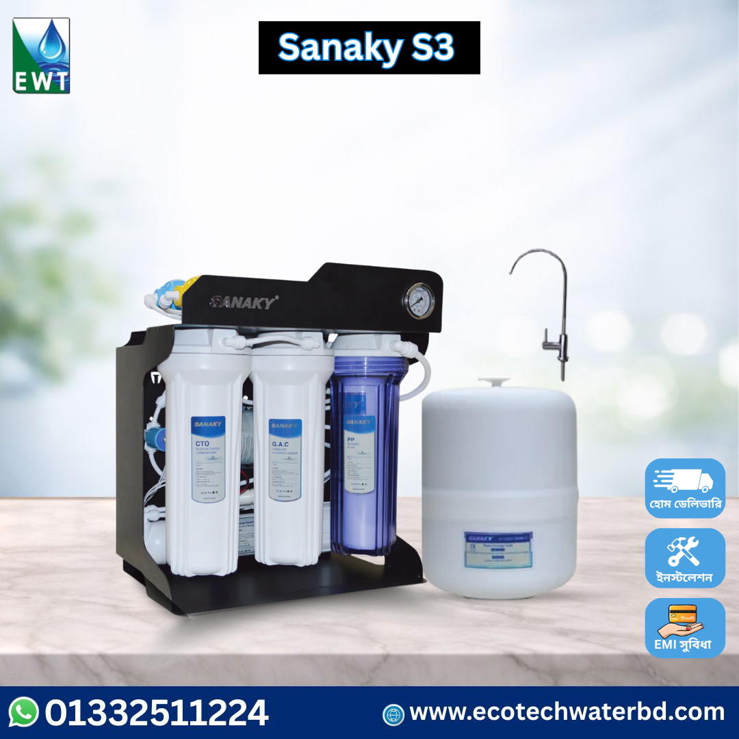 Sanaky S3 RO Water Purifier Price in Bangladesh Original Sanaky S3 RO Water Purifier Price in Bangladesh by EcoTech Water Technology
