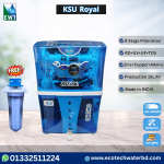 KSU Royal 8 Stage RO Water Purifier with RO UV UF TDS Controller, Zinc Copper Alkaline Technology, 15 LPH Water Production, Free Pre Filter Bangladesh