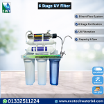 Top Klean 6 Stage UV Water Purifier with Direct Flow System, 6-stage purification and UV filtration technology for safe drinking water in Bangladesh.