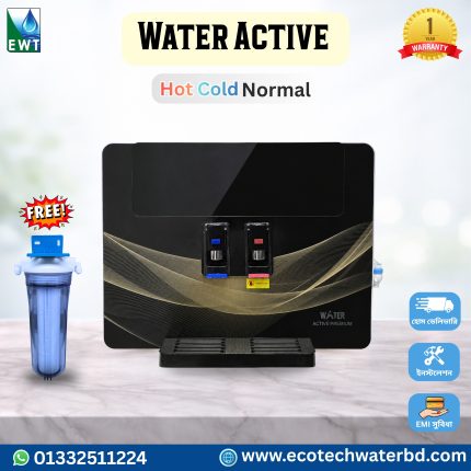 Water Active Premium Hot, Cold & Normal Water Purifier with free pre-filter, 1 year warranty, EMI facility and free delivery by Ecotech Water Technology.