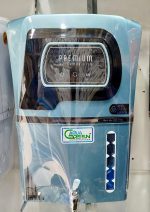 Aqua Green Premium RO water purifier with zinc copper alkaline technology, black and copper design, home delivery and EMI facility in Bangladesh.