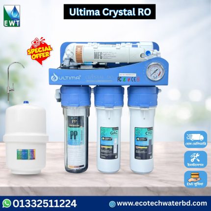 Ultima Crystal RO Water Purifier machine with multi-stage filtration system in Bangladesh